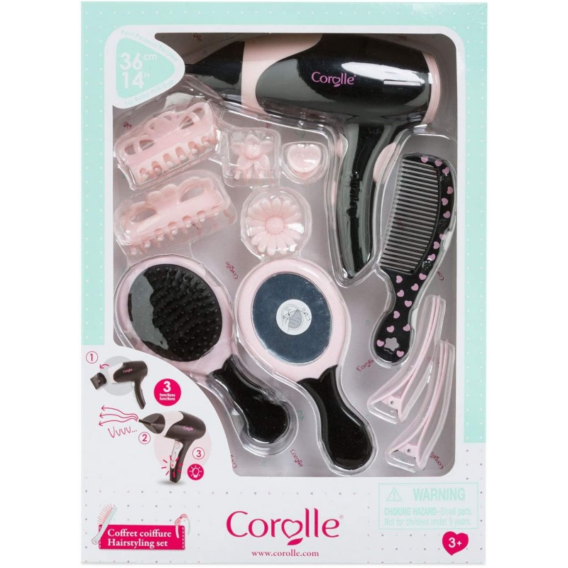 Corolle - Accessoire - Coffret coiffure 14 accessoires