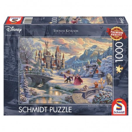 Schmidt - Puzzle 1000 pièces - Disney - La belle et la bête