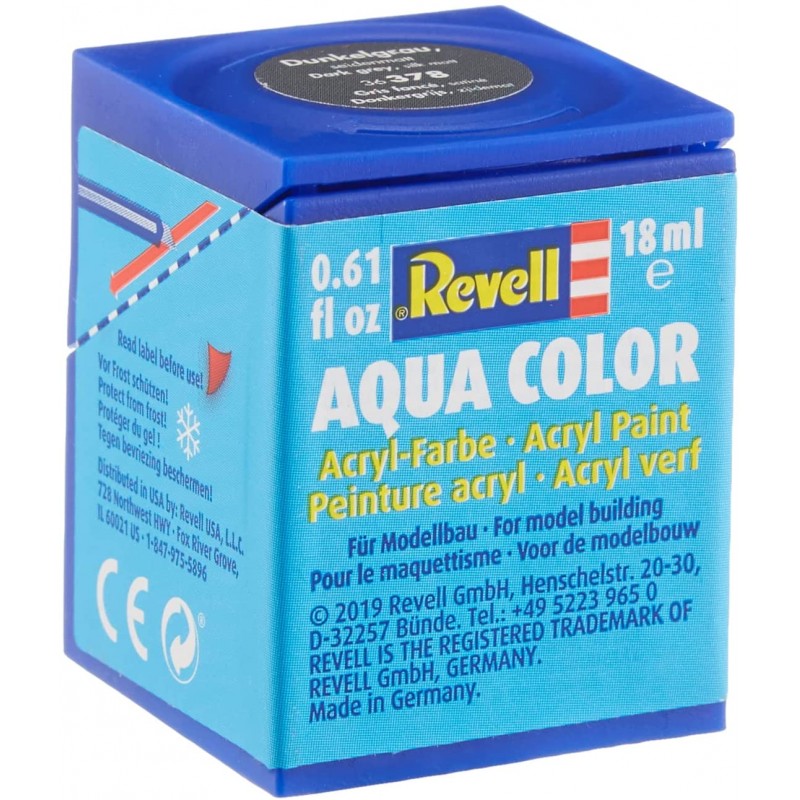 Revell - 36378 - Aqua Color - Gris fonce satiné