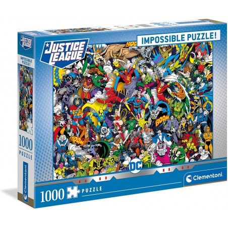 Clementoni - Puzzle 1000 pièces - DC Comics Justice League - Panorama