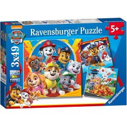 Ravensburger - Puzzles 3x49 pièces - Prêts à secourir - Pat'Patrouille