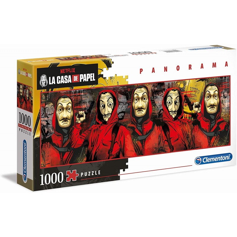 Clementoni - Puzzle 1000 pièces - La Casa de Papel - Panorama