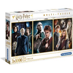 Clementoni - Puzzle 3x1000 pièces - Harry Potter