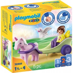 Playmobil - 70401 - 1.2.3 - Calèche avec licorne et fée