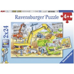 Ravensburger - Puzzles 2x24 pièces - Beaucoup de travail sur le chantier