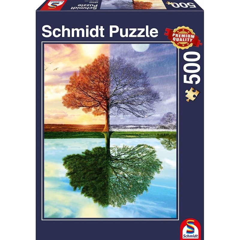 Schmidt - Puzzle 500 pièces - L'arbre des 4 saisons