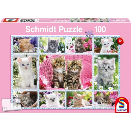 Schmidt - Puzzle 100 pièces - Chatons