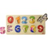 Goki - Puzzle en bois - Les chiffres surprise