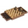 Goki - Jeu de société - Jeu d'échecs magnétiques avec tiroir de rangement - En bois