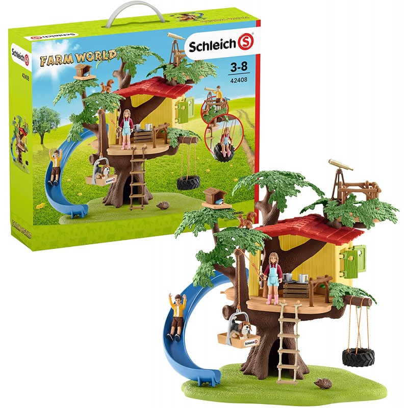 Schleich - 42408 - Farm World - Cabane aventure dans les arbres