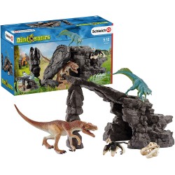 Schleich - 41461 - Dinosaure - Kit de dinosaures avec grotte