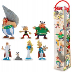 Plastoy - Figurine - 70385 - Astérix - Tubo 7 figurines - Le village gaulois