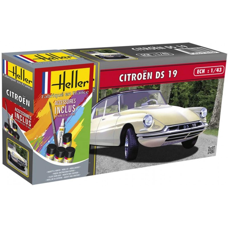 Heller - Maquette - Voiture - Starter Kit - Citroen DS 19