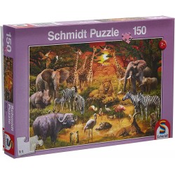Schmidt - Puzzle 150 pièces - Animaux d'Afrique