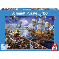 Schmidt - Puzzle 150 pièces - Aventures avec les pirates