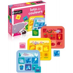 Nathan - Jeu de société - Loto des couleurs