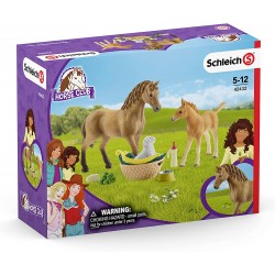 Schleich - 42432 - Horse Club - Les soins pour bébé animaux d'Horse Club Sarah