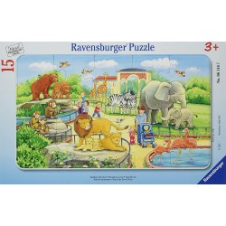 Ravensburger - Puzzle cadre 15 pièces - Excursion au zoo