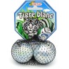 Kim Play - Filet de 2 billes boulards - Tigre blanc