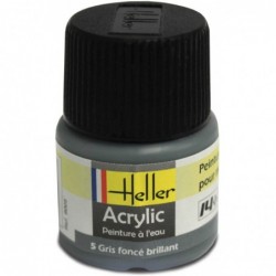 Heller - 9005 - Peinture - Gris Fonce Brillant