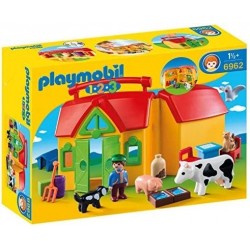 Playmobil - 6962 - 1.2.3 - Ferme transportable avec animaux