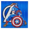 OZ - Loisirs créatifs - Marvel - Captain America carte à diamanter 18x18cm Crystal Art