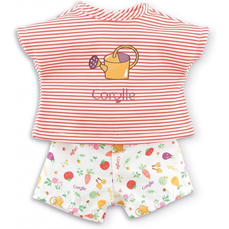 Corolle - Vêtement de poupée - Short et T-Shirt fête du potager - 36 cm