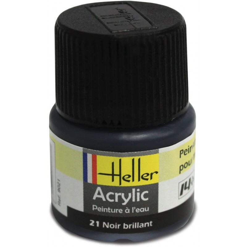 Heller - 9021 - Peinture - Noir Brillant