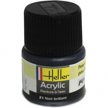 Heller - 9021 - Peinture - Noir Brillant