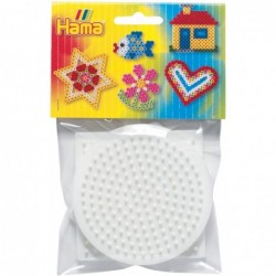 Hama - Perles - 4451 - Taille Midi - plaques Sachet Petit modèle Carrée ronde hexagonale