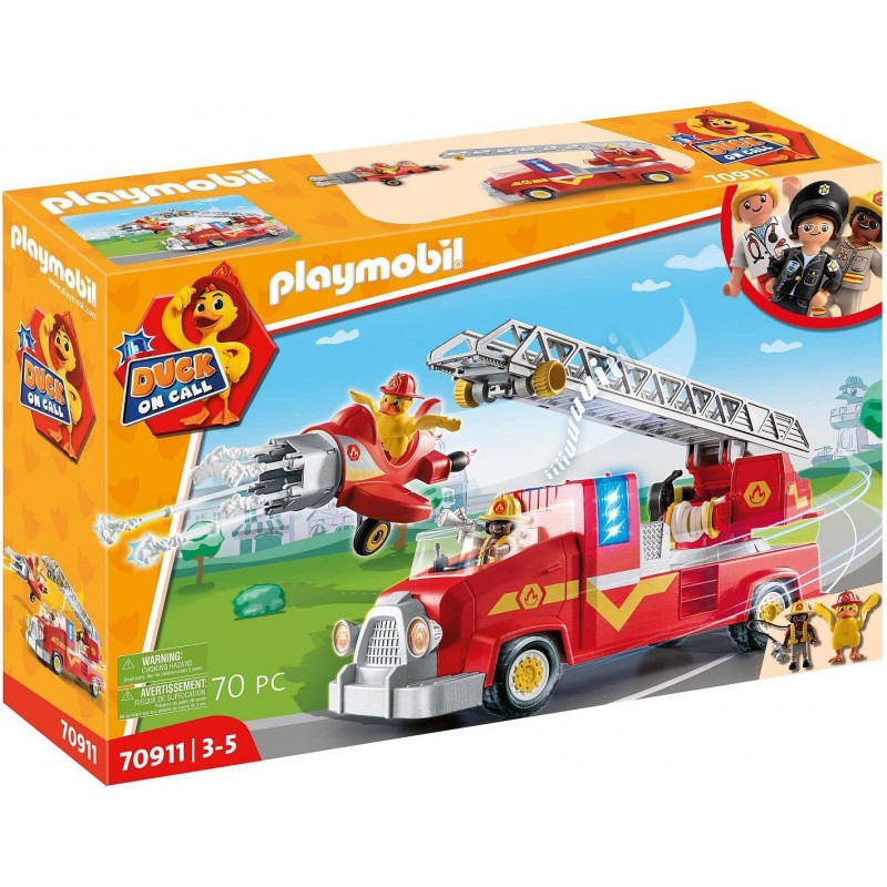 Playmobil - 70911 - Duck on Call - Camion de pompier