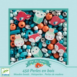 Djeco - DJ09807 - Perles et bijoux - Perles bois - Petits animaux