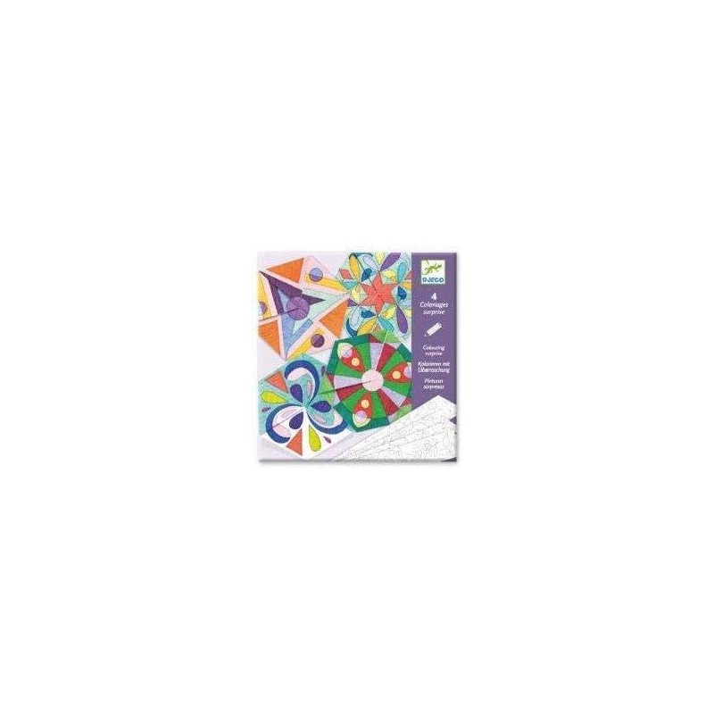Djeco - DJ09656 - Coloriages surprises - Mandalas rosaces