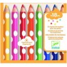 Djeco - DJ09004 - Les couleurs des petits - 8 crayons de couleur pour les petits