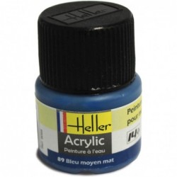 Heller - 9089 - Peinture - Bleu Moyen Mat
