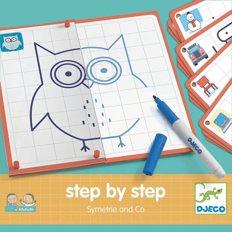 Djeco - DJ08325 - Eduludo - Step by step Symetrie and Co