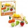 Djeco - DJ06526 - Gourmandises - Fruits et légumes à couper