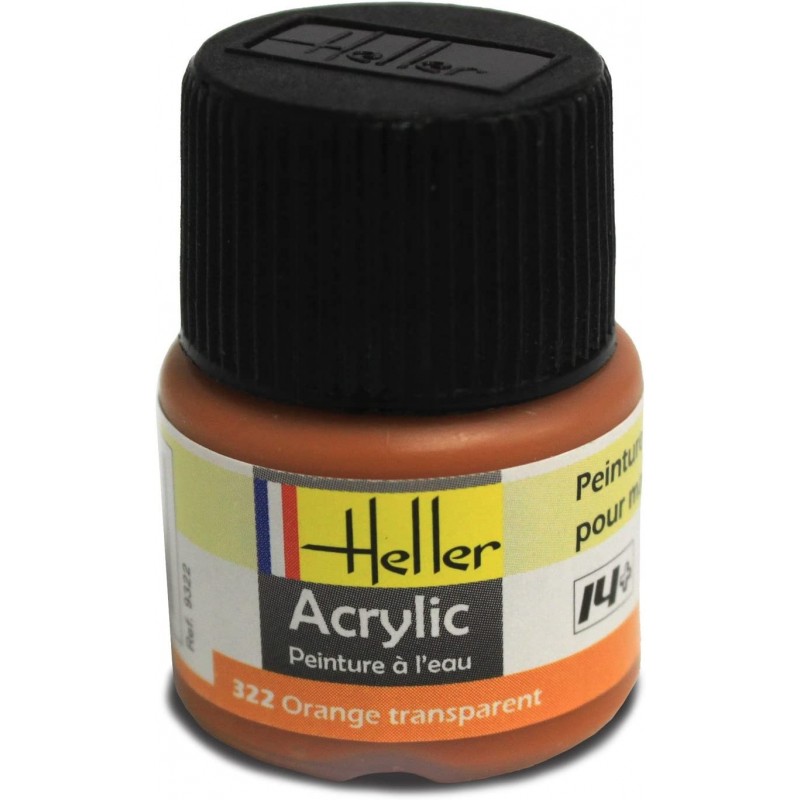 Heller - 9322 - Peinture - Orange Transparent