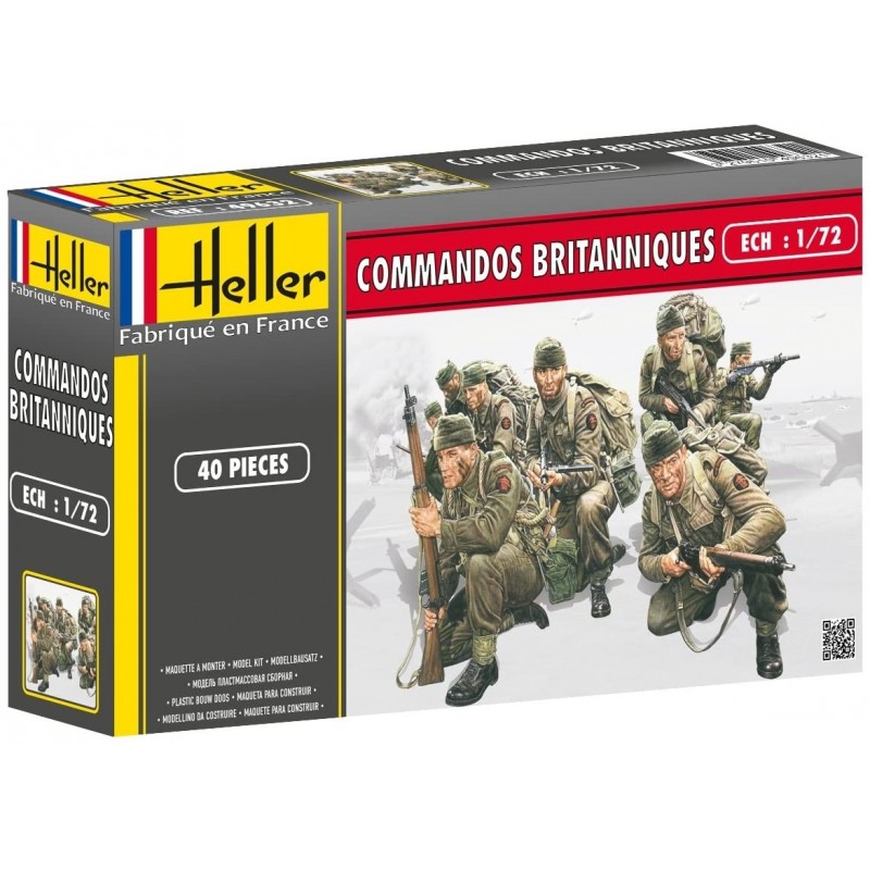 Heller - Maquette - Figurine - Commandos Britanniques