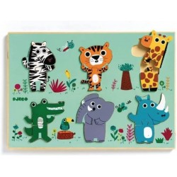 Djeco - DJ01258 - Puzzles éducatif bois - Coucou-croco