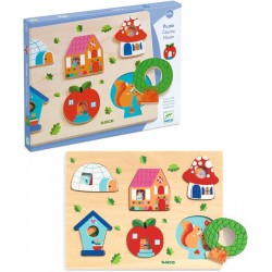 Djeco - DJ01064 - Puzzles relief - Coucou-house