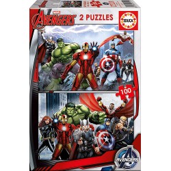 Educa - Puzzle 2x100 pièces - Avengers
