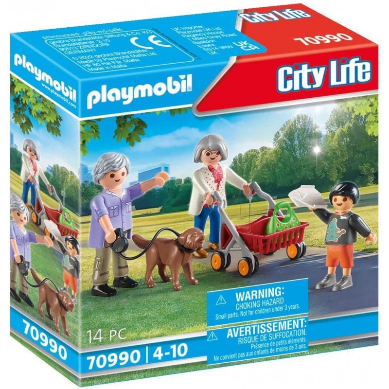 Playmobil - 70990 - Maison moderne - Grands-parents avec petit-fils