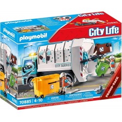 Playmobil - 70885 - City Life - Camion poubelle avec effet lumineux
