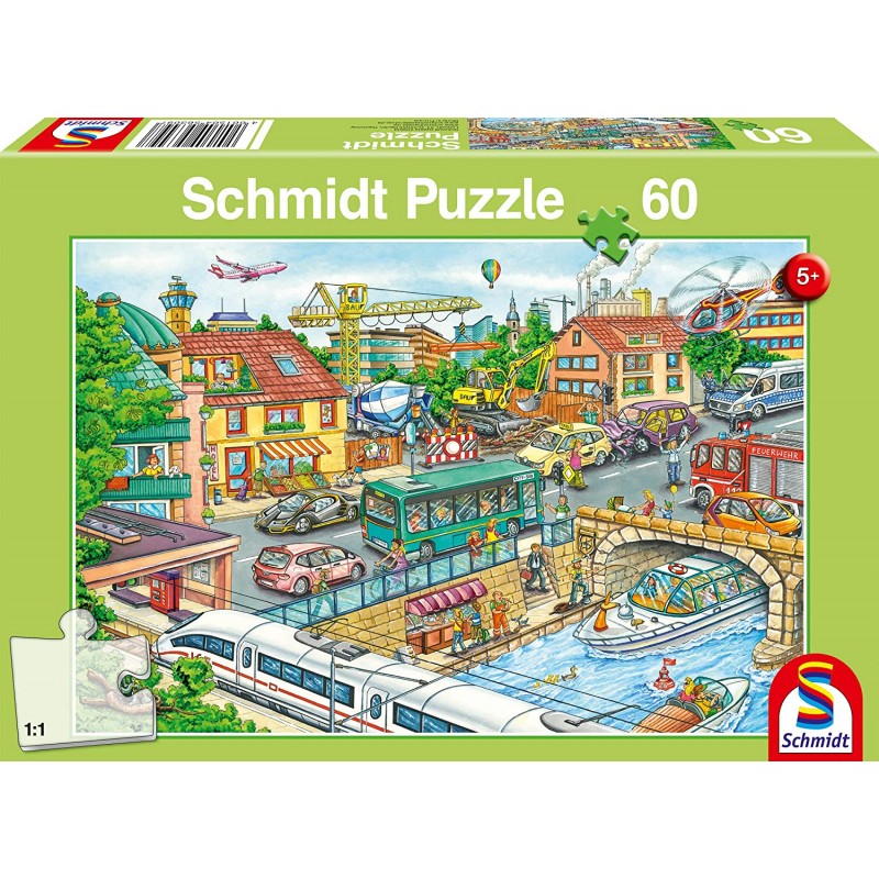 Schmidt - Puzzle 60 pièces - Véhicules et trafic