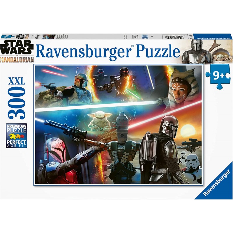 Ravensburger - Puzzle 300 pièces XXL - Feux croisés - Star Wars The Mandalorian