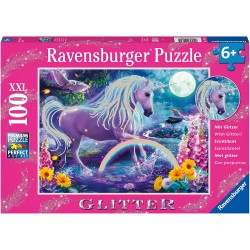 Ravensburger - Puzzle 100 pièces XXL - Licorne scintillante