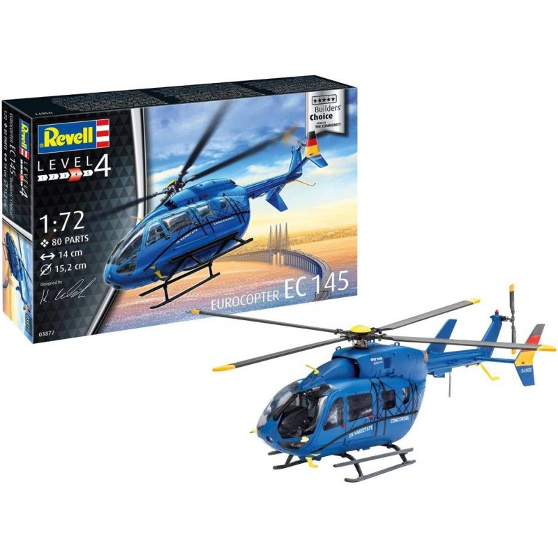 Revell - 03877 - d'hélicoptère Eurocopter EC145 - échelle 1/72 - 3877