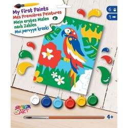 OZ - Loisirs créatifs - Peinture par numéro - Juniors - Paco le perroquet