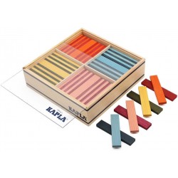 Kapla - Lot de 100 Planchettes avec 8 Couleurs